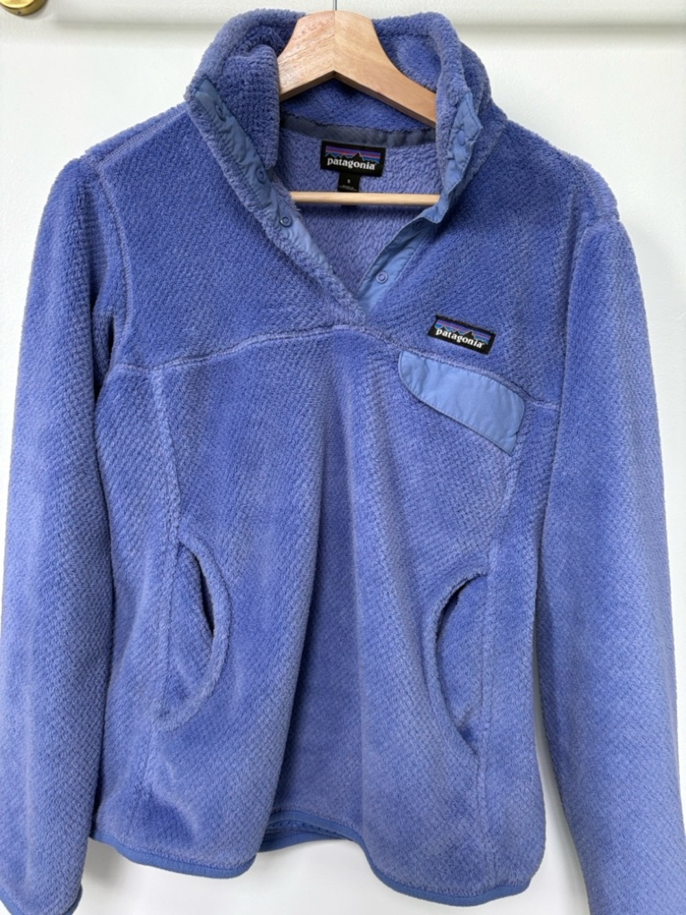 Patagonia Re-Tool Snap-T Fleece Pullover in Purple Periwinkle Small